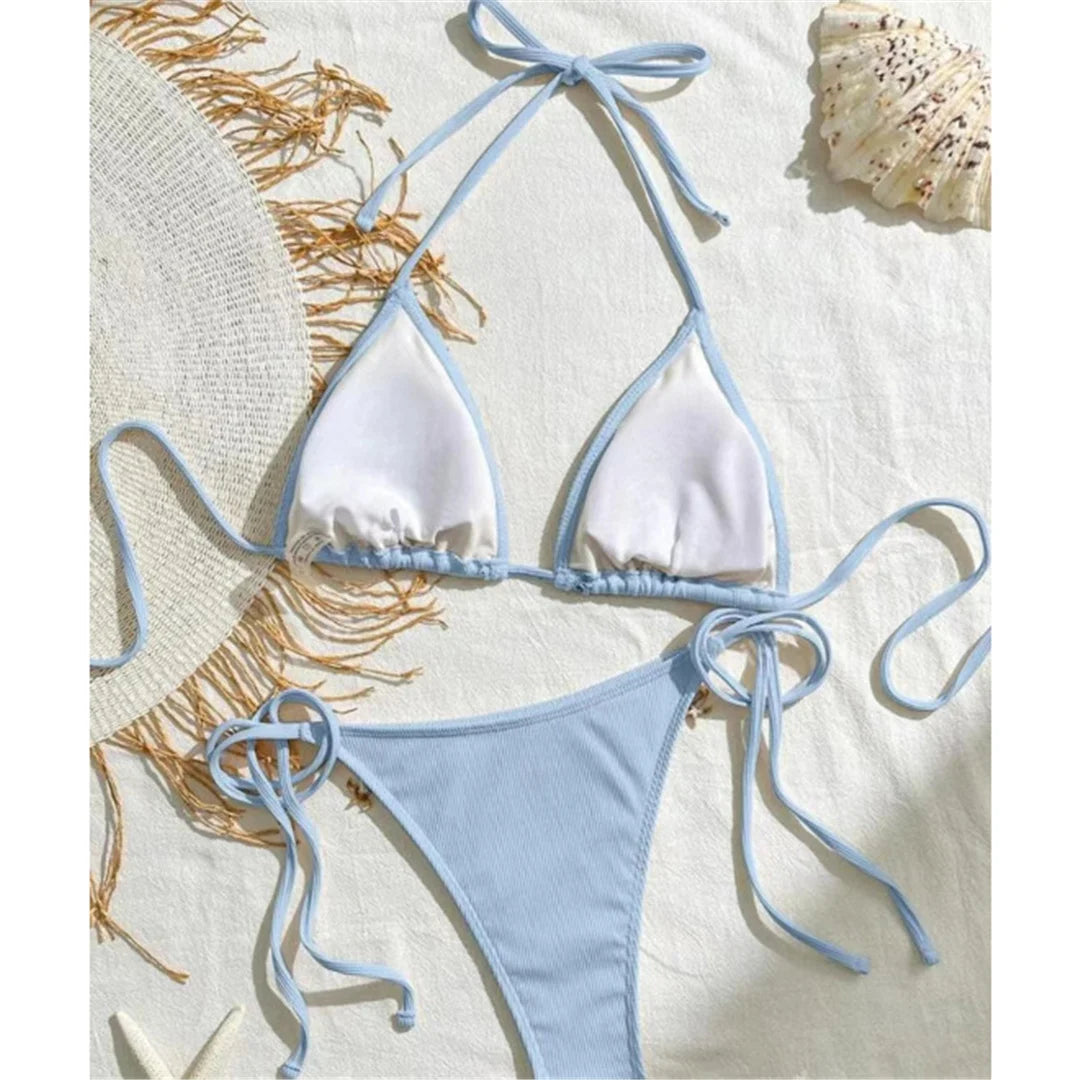 Seashell Love Halter Bikini Sunset and Swim   