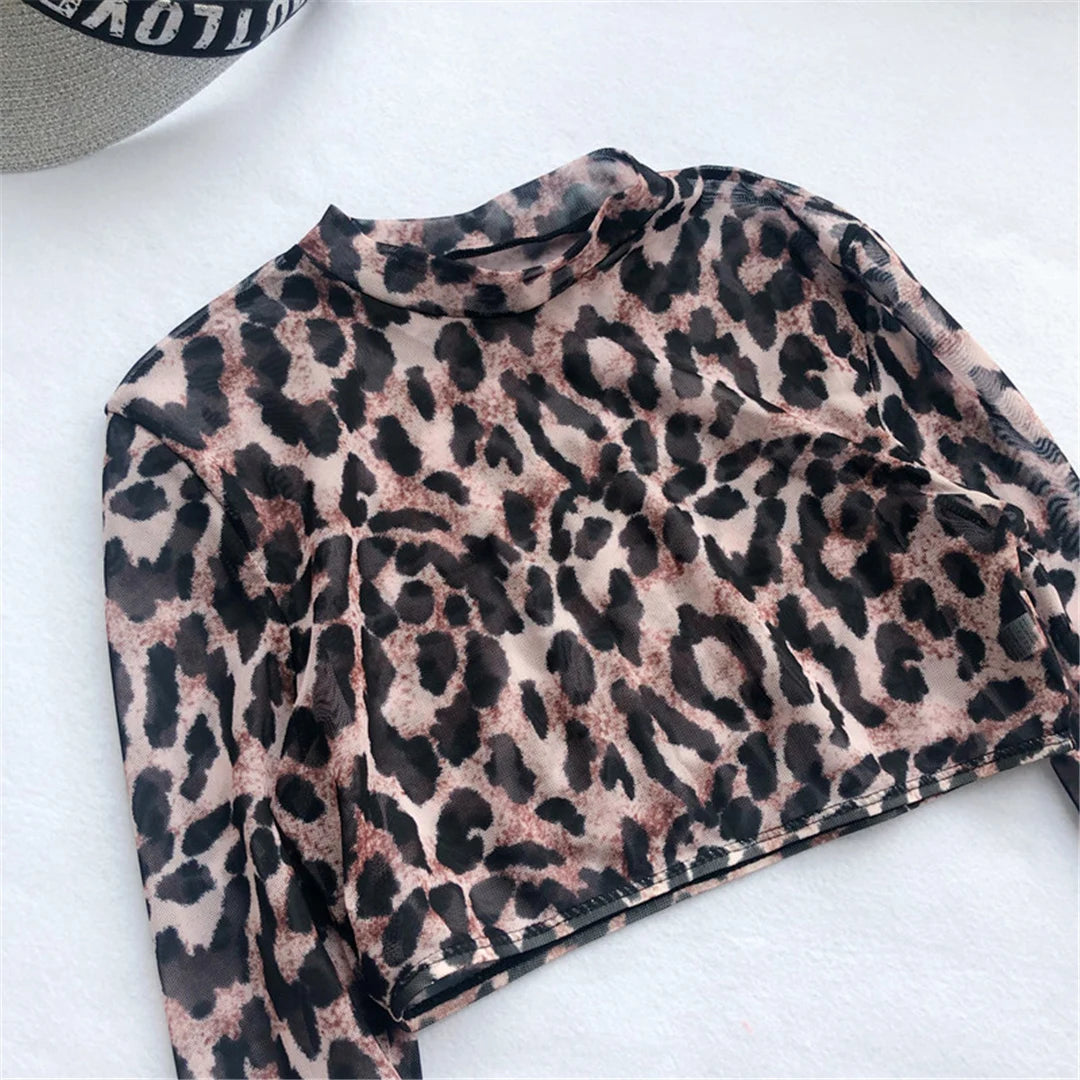 3 Piece Set Leopard Long Sleeve Cover Up Bikini Sunset and Swim