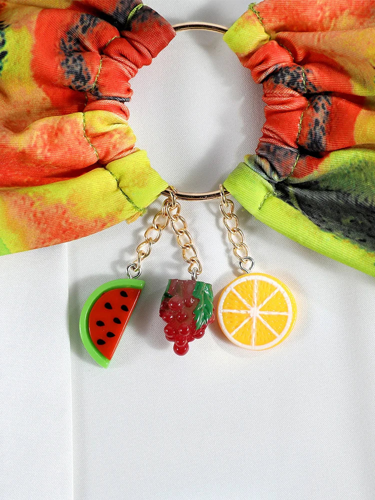 Fruit Paradise Bandeau Bikini Sunset and Swim   