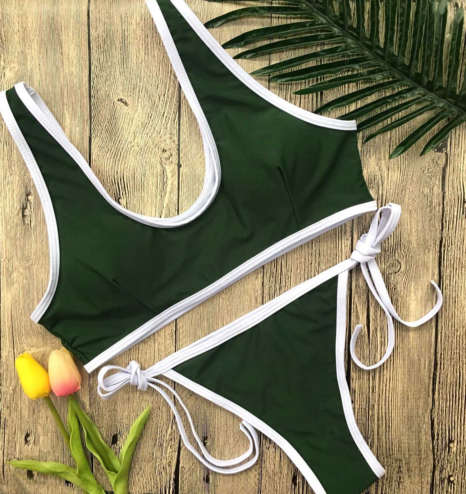 Breathless Solid Thong Bikini Set – Sunset and Swim