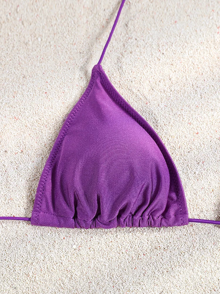 Wave Maker Triangle Bikini Sunset and Swim   