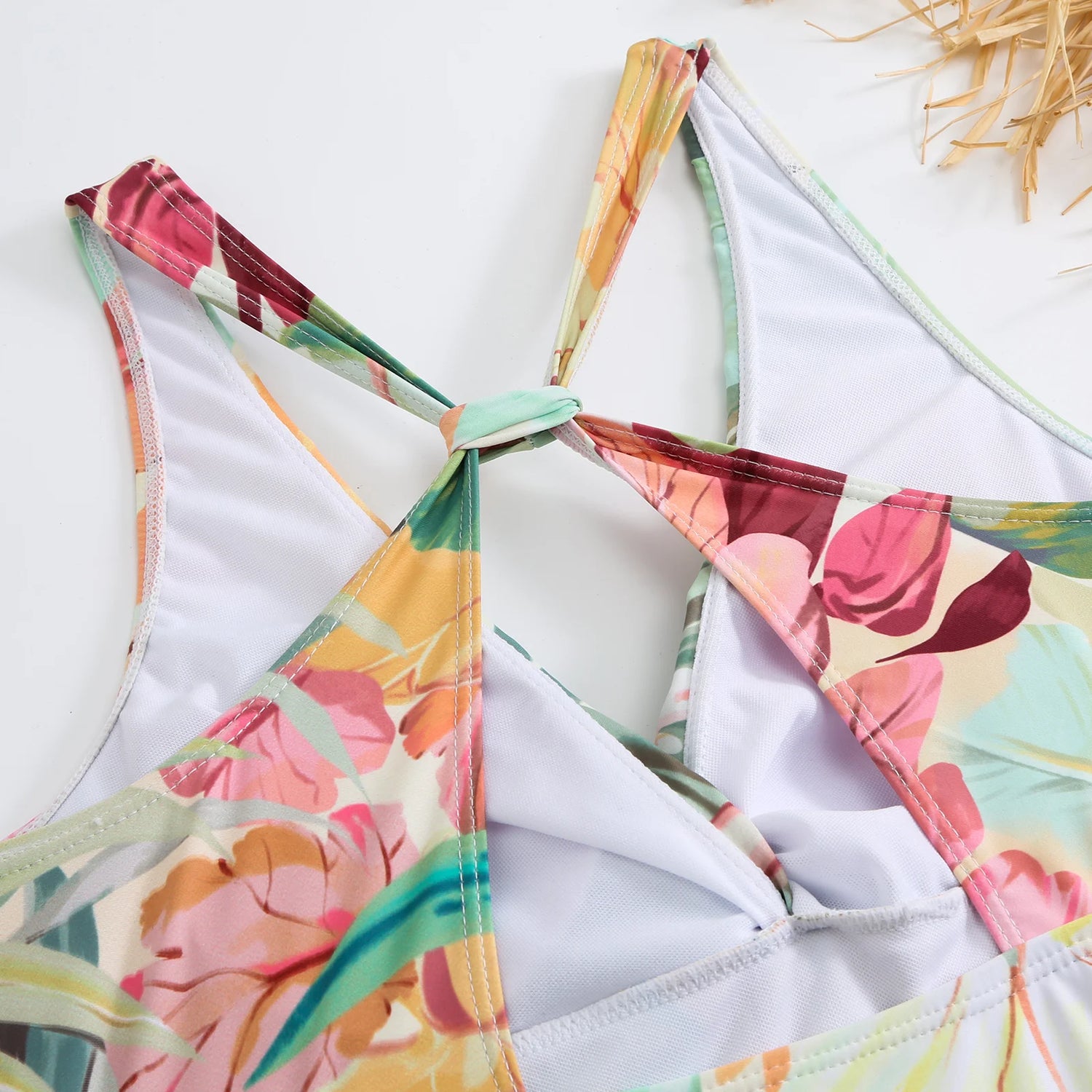 Tropical Oasis Full Coverage One-Piece Swimsuit Sunset and Swim   