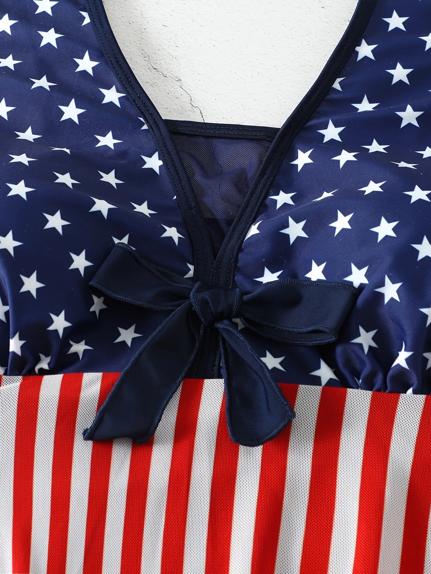 American Flag Plus Size Swimsuit Swimdress Sunset and Swim   
