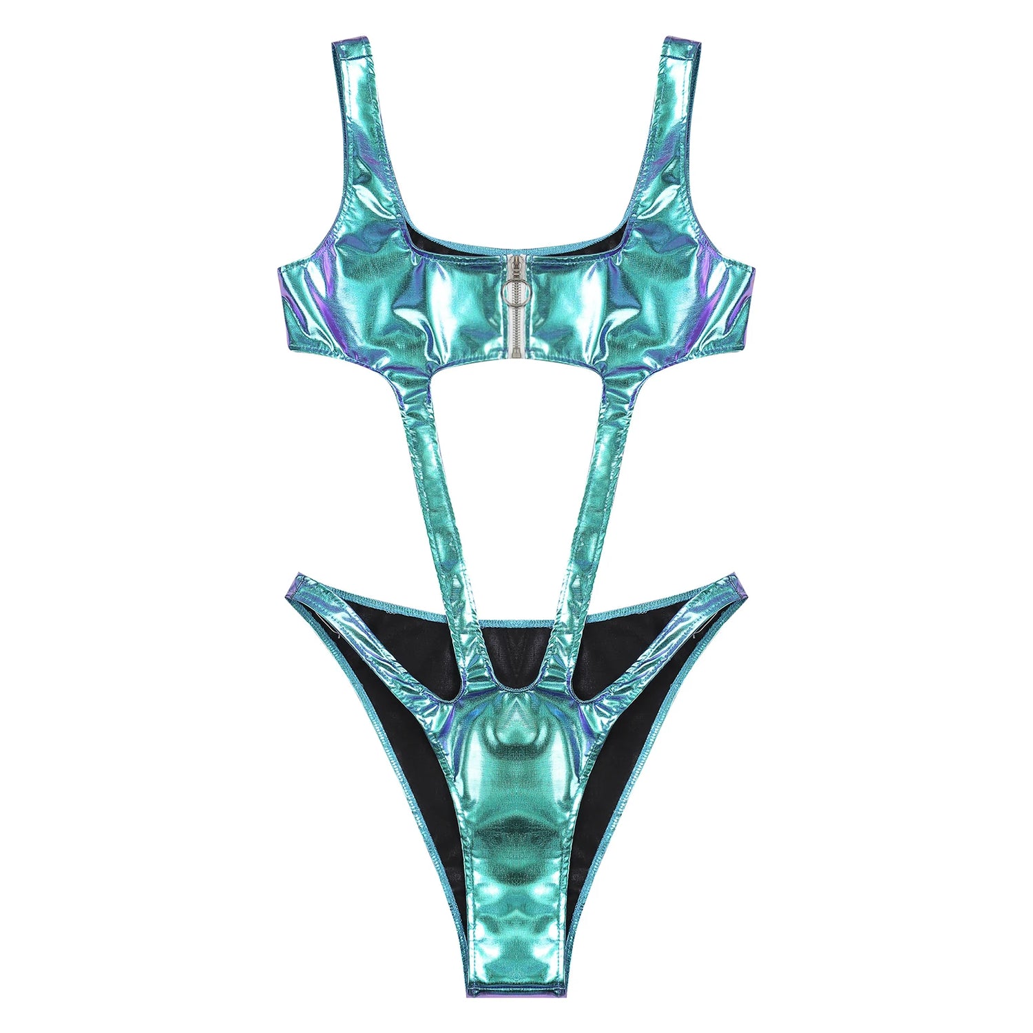 Celestial Goddess Harness Metallic Cut Out Swimsuit Monokini Sunset and Swim   