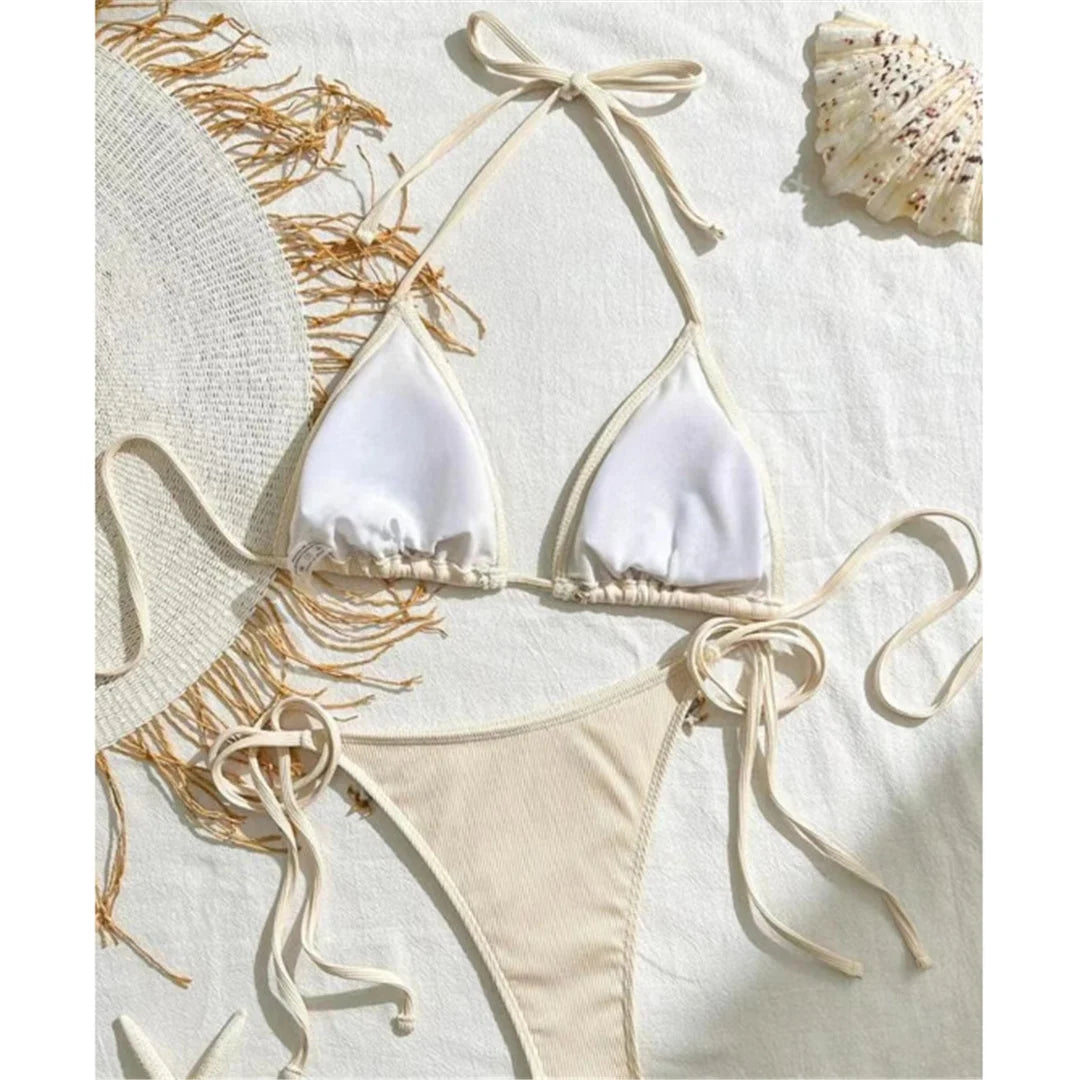 Seashell Love Halter Bikini Sunset and Swim   