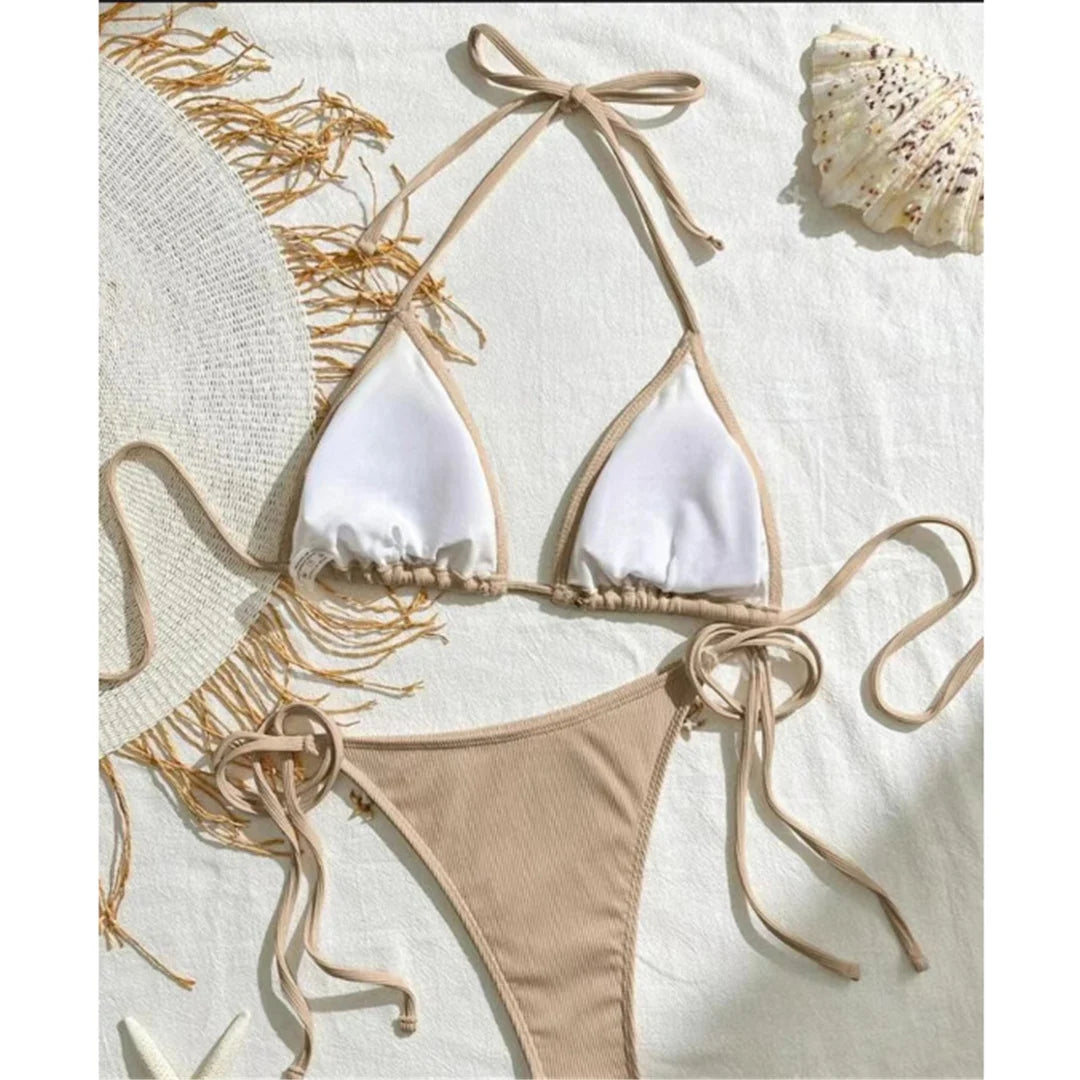 Seashell Love Halter Bikini Sunset and Swim   