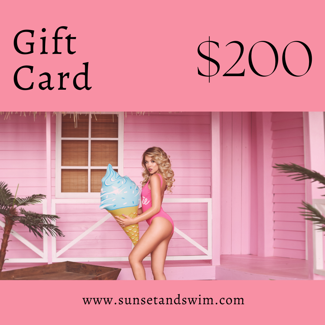 Sunset and Swim Gift Card  Sunset and Swim 200,00 $  