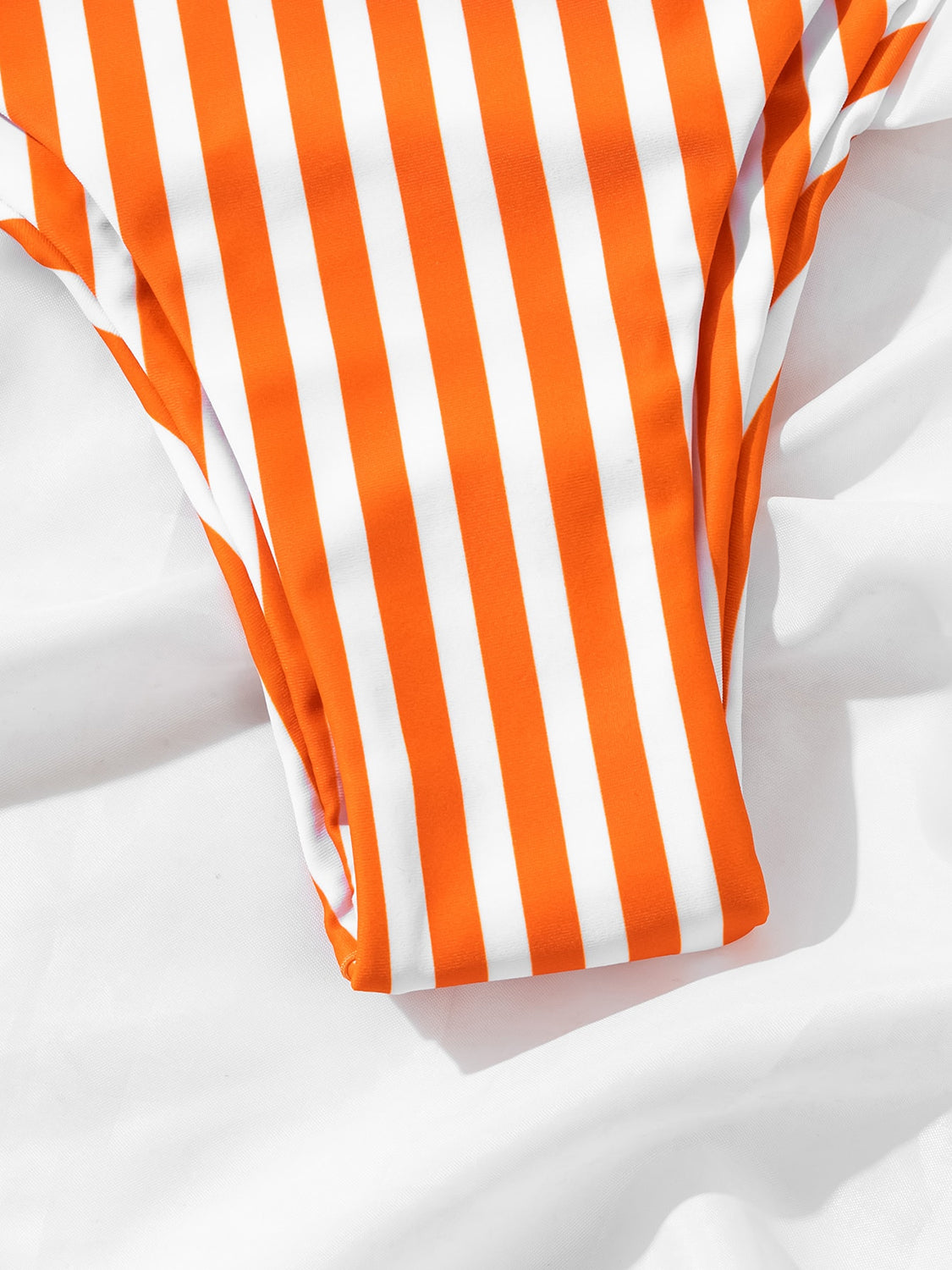 Striped Wide Strap Two-Piece Swim Set Sunset and Swim   