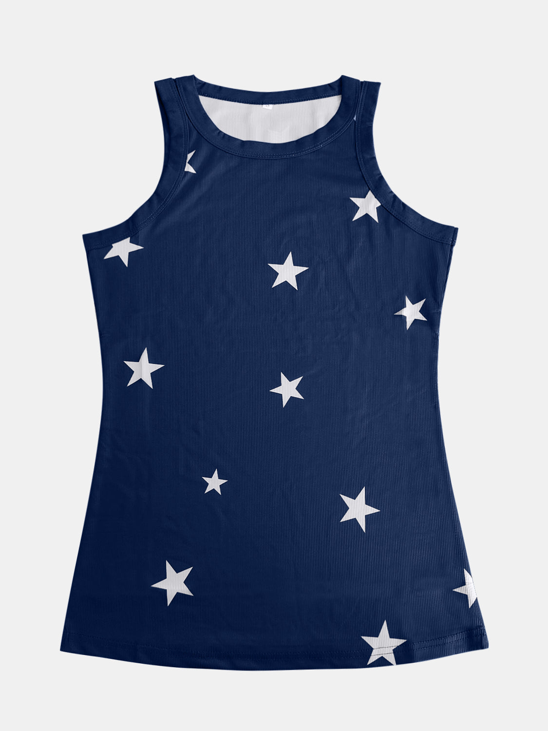 Full Size Star Round Neck Tank Sunset and Swim   