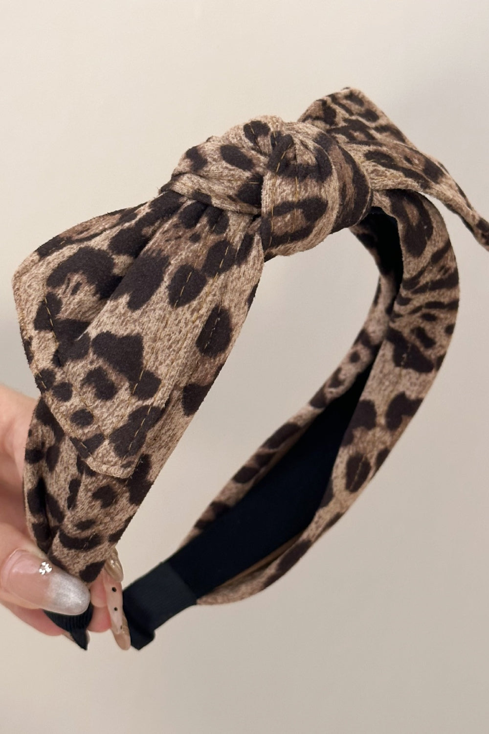 Leopard Polyester Wide Headband Sunset and Swim Style B One Size 