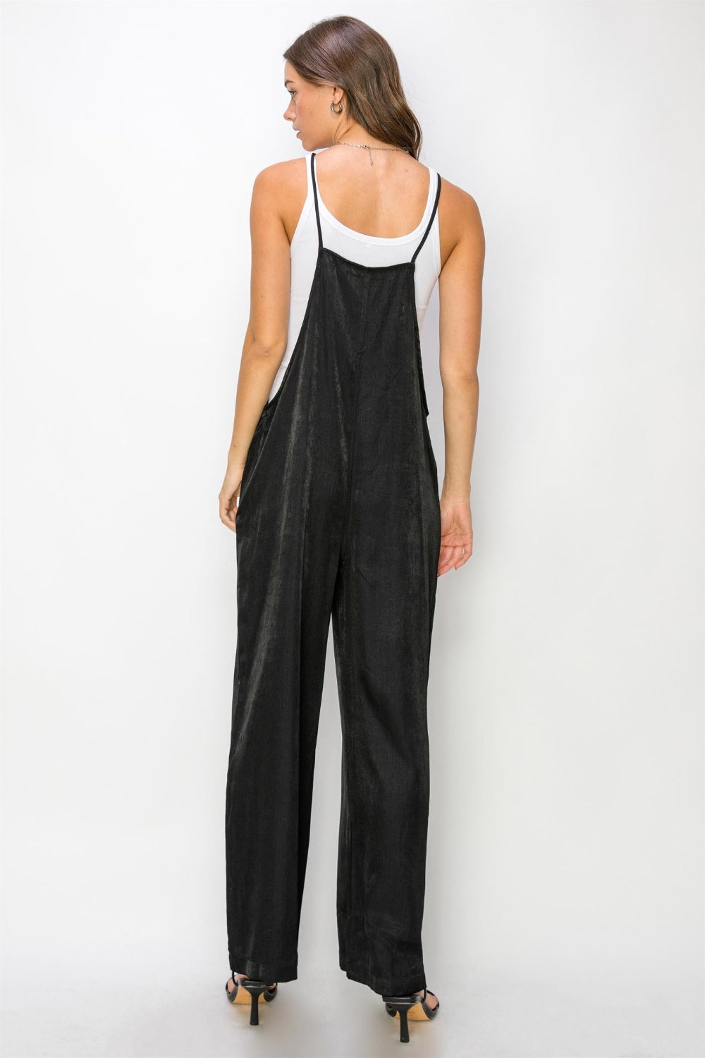 HYFVE Half Button Sleeveless Straight Jumpsuit Sunset and Swim   