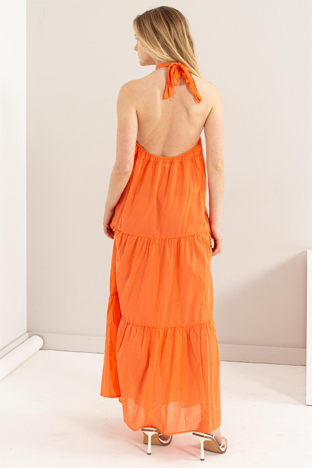 HYFVE Halter Neck Cover Up Maxi Dress Sunset and Swim   