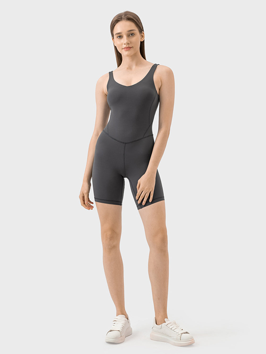 Sunset and Swim  Wide Strap Active Romper Sunset and Swim   