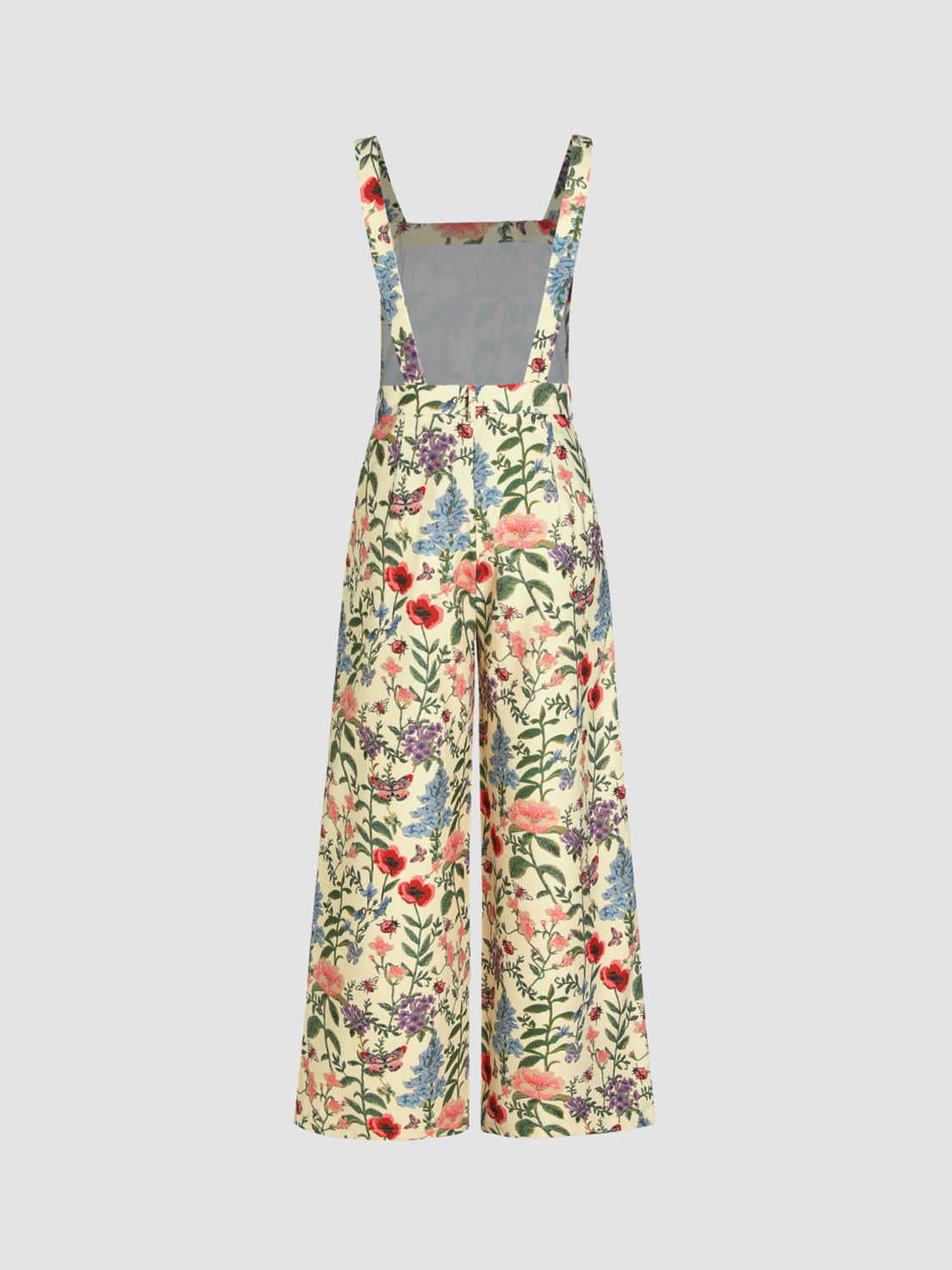 Floral Wide Leg Overalls Sunset and Swim   