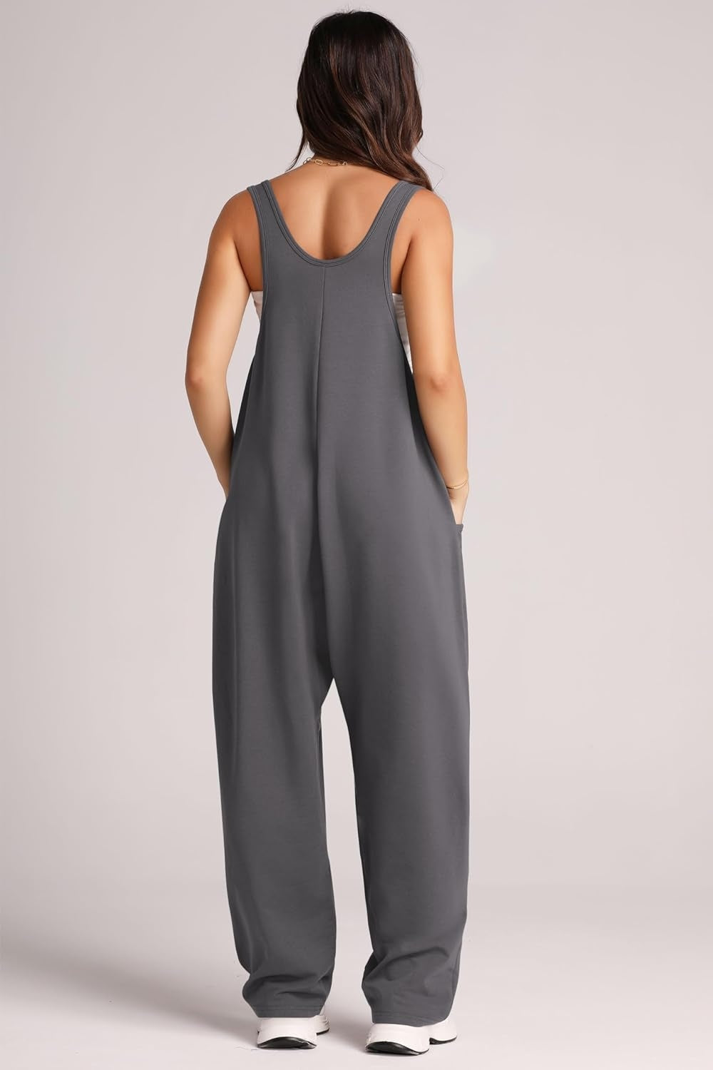 Sunset and Swim  Wide Strap Jumpsuit with Pockets Sunset and Swim   