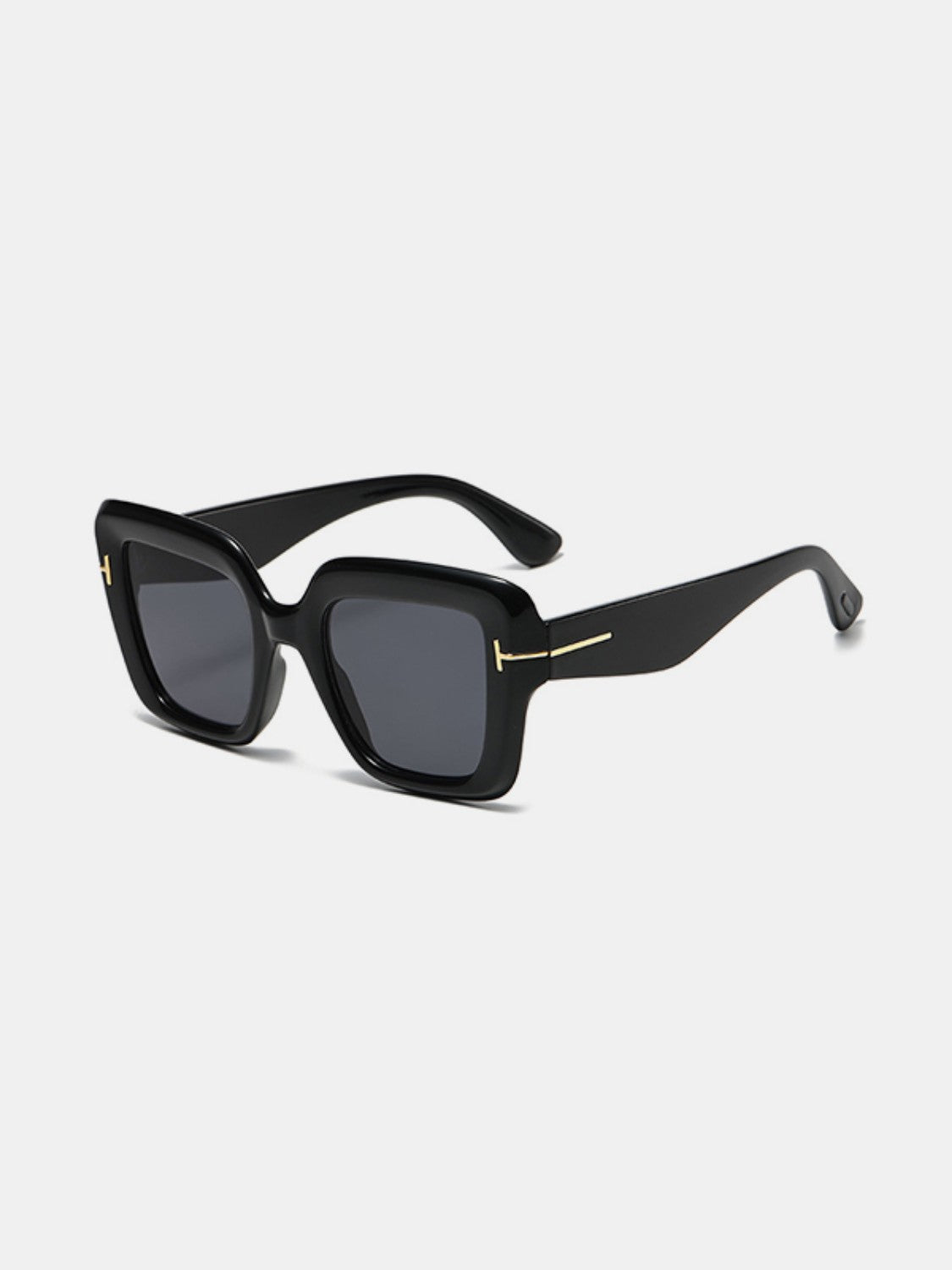 Polycarbonate Frame Square Sunglasses Sunset and Swim Black One Size 