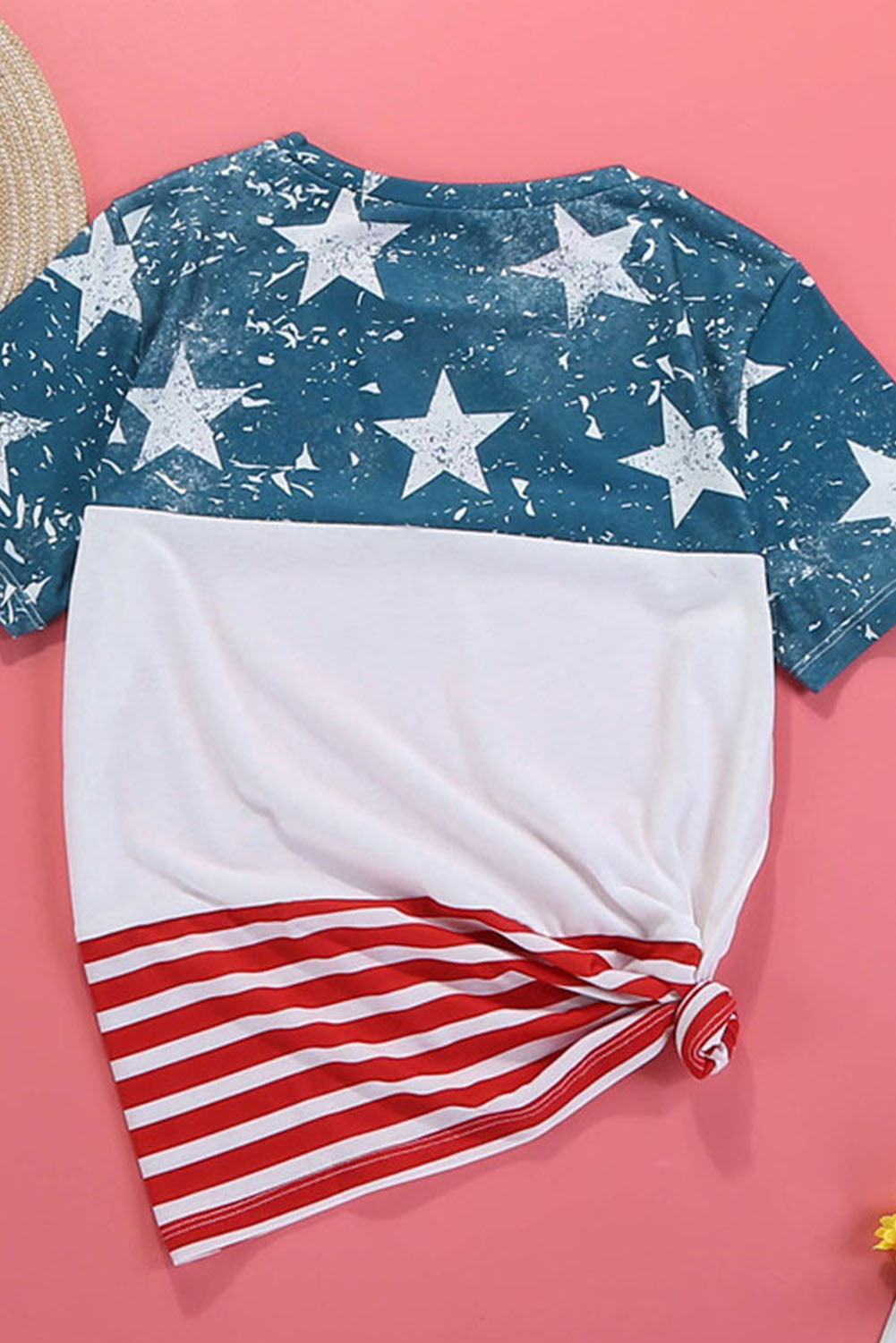Stars and Stripes Color Block T-Shirt Sunset and Swim   