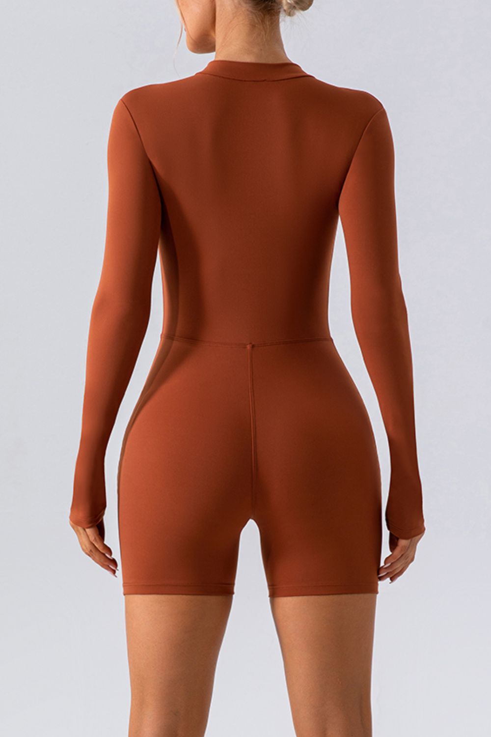 Half Zip Long Sleeve Active Romper Sunset and Swim   