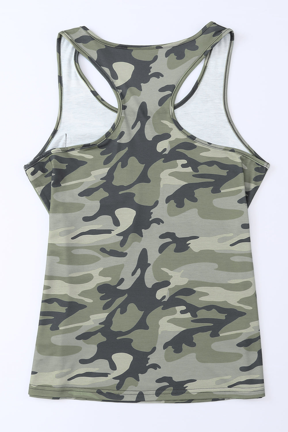 Camouflage Wide Strap Tank  Sunset and Swim   