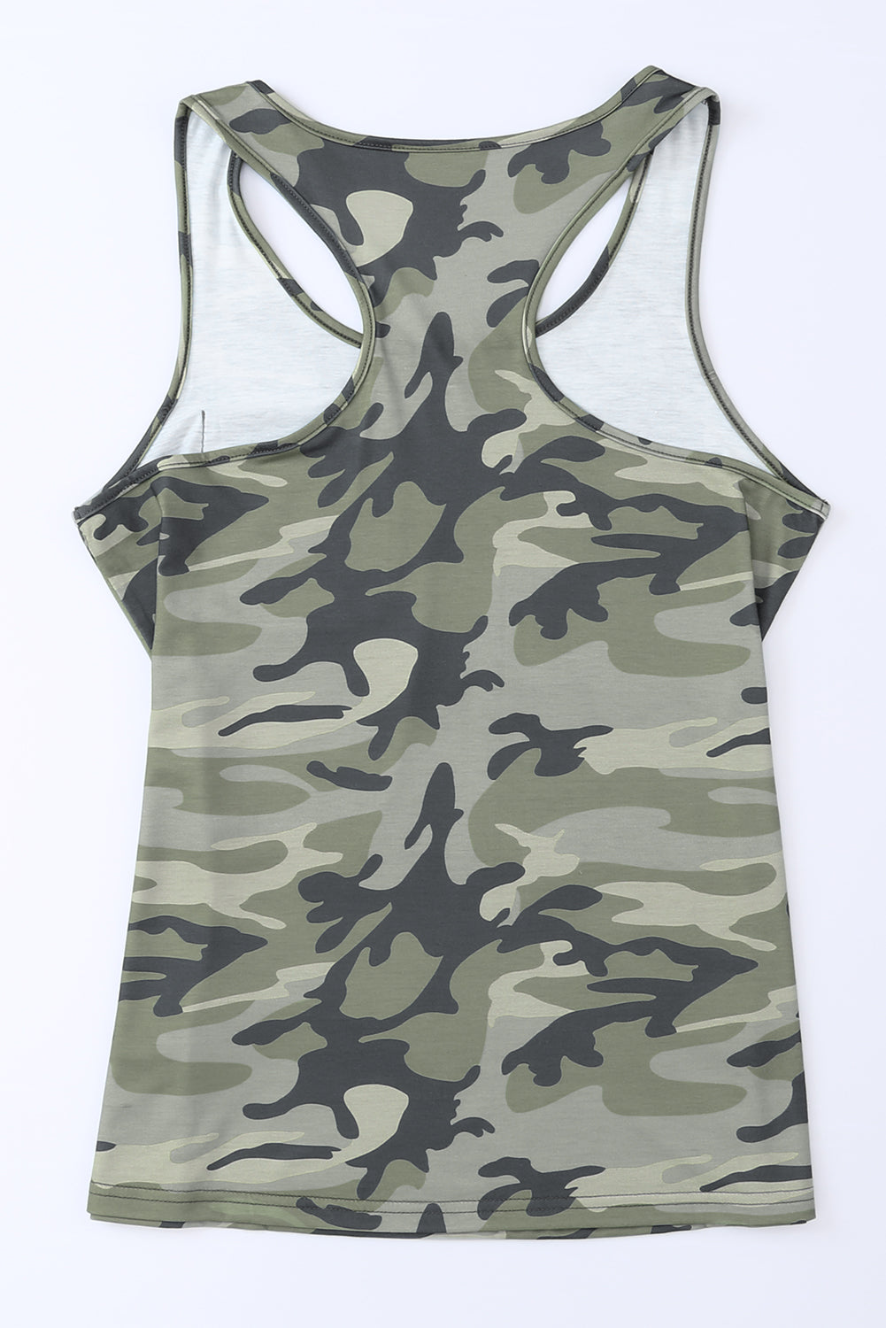 Camouflage Wide Strap Tank Sunset and Swim   