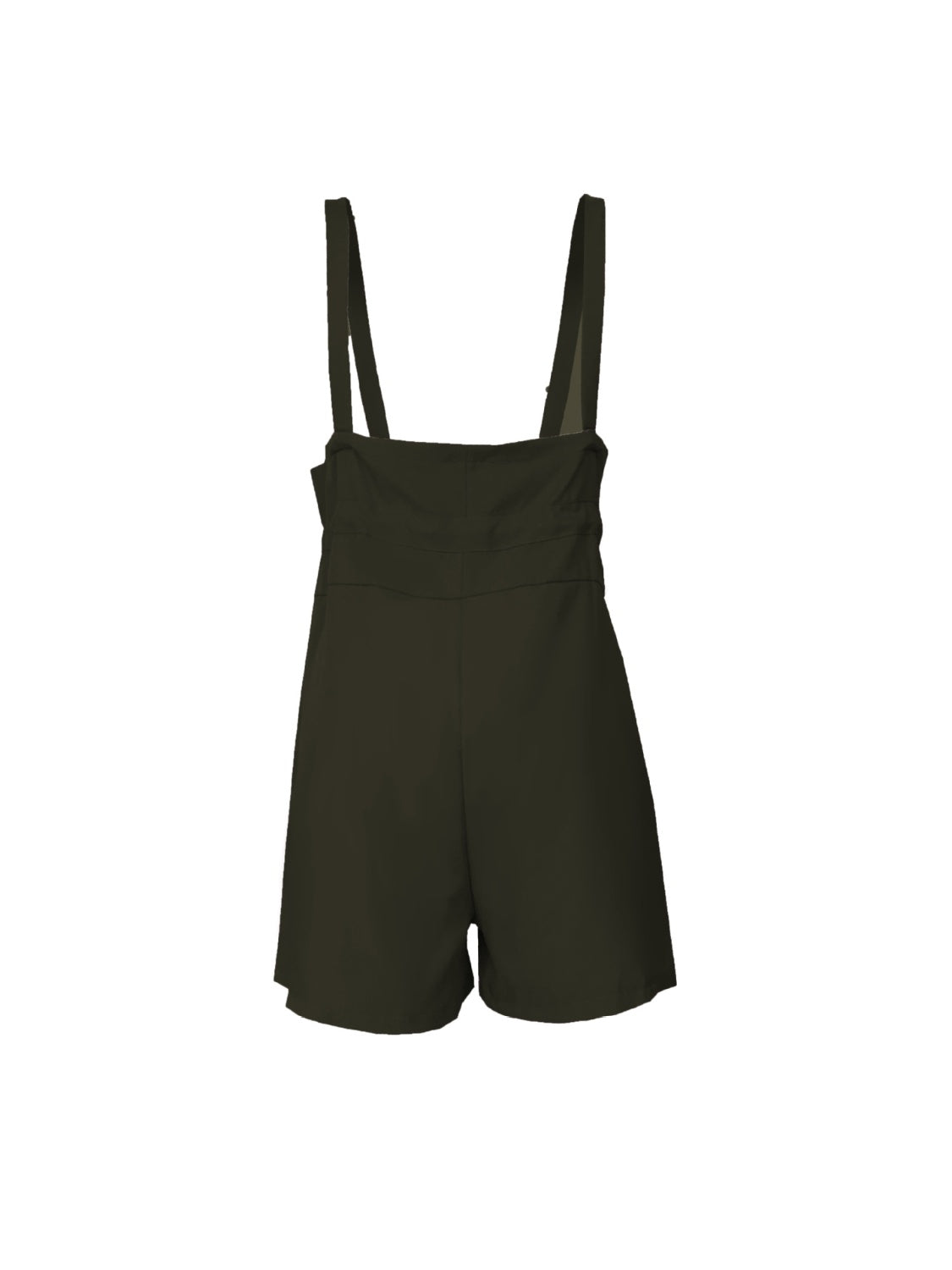 Drawstring Wide Strap Overalls with Pockets Sunset and Swim   