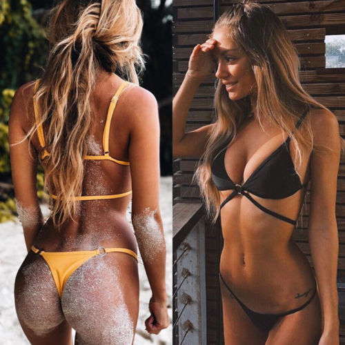 Summer Dream Strap Around Bikini Set  Sunset and Swim   