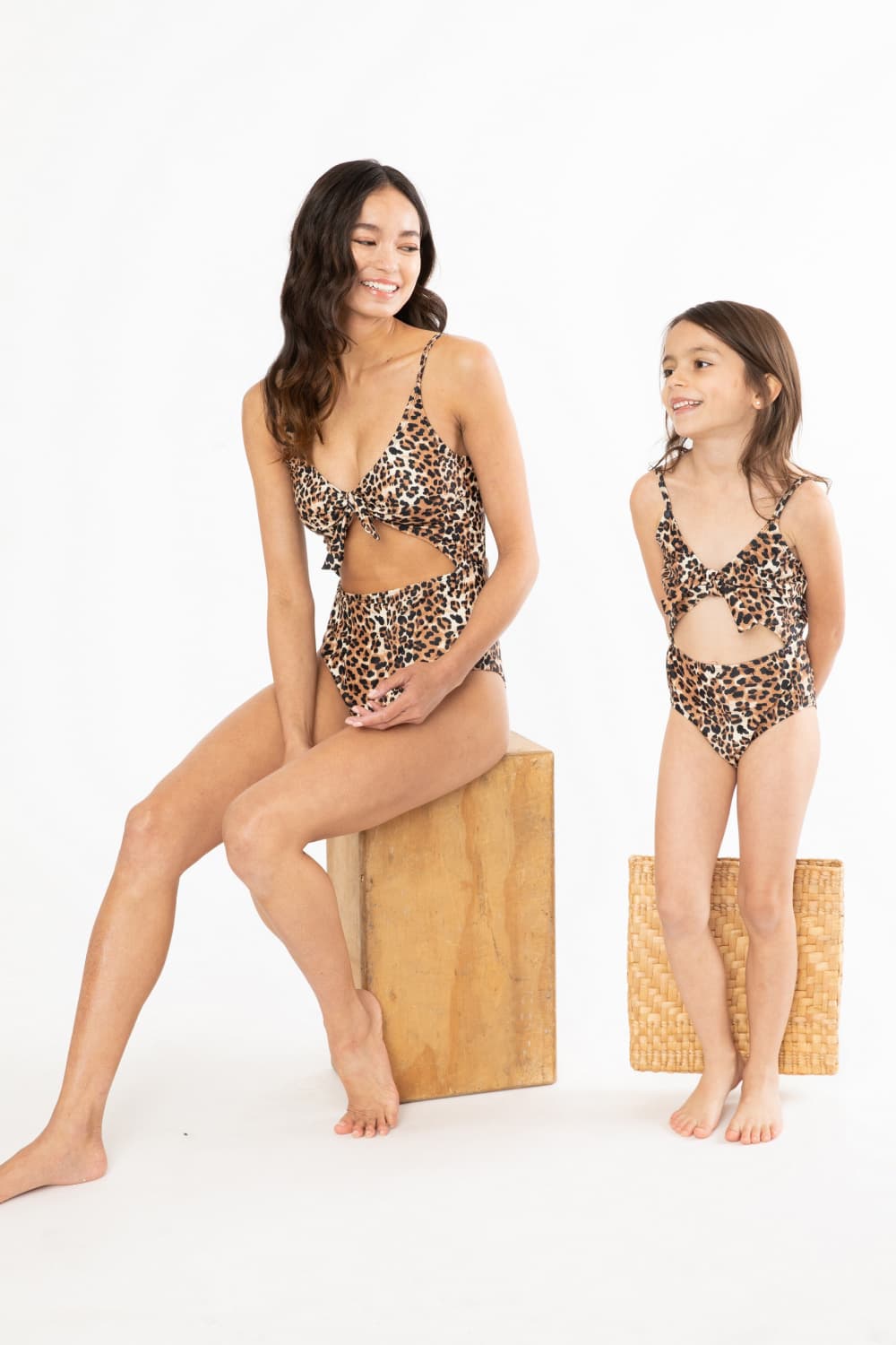 Marina West Swim Lost At Sea Cutout One-Piece Swimsuit Mother Daughter  Swimwear