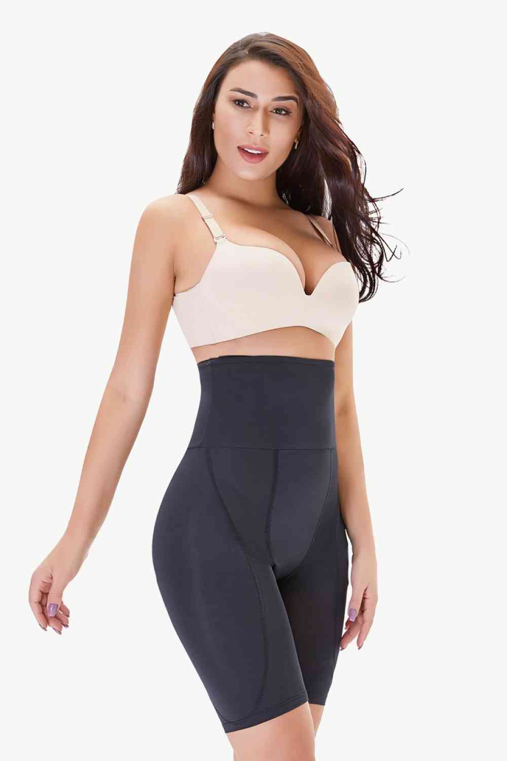 Full Size High Waisted Pull-On Shaping Shorts Sunset and Swim   
