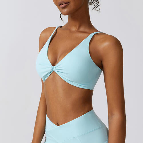 Spaghetti Strap Sport Bra  Sunset and Swim   