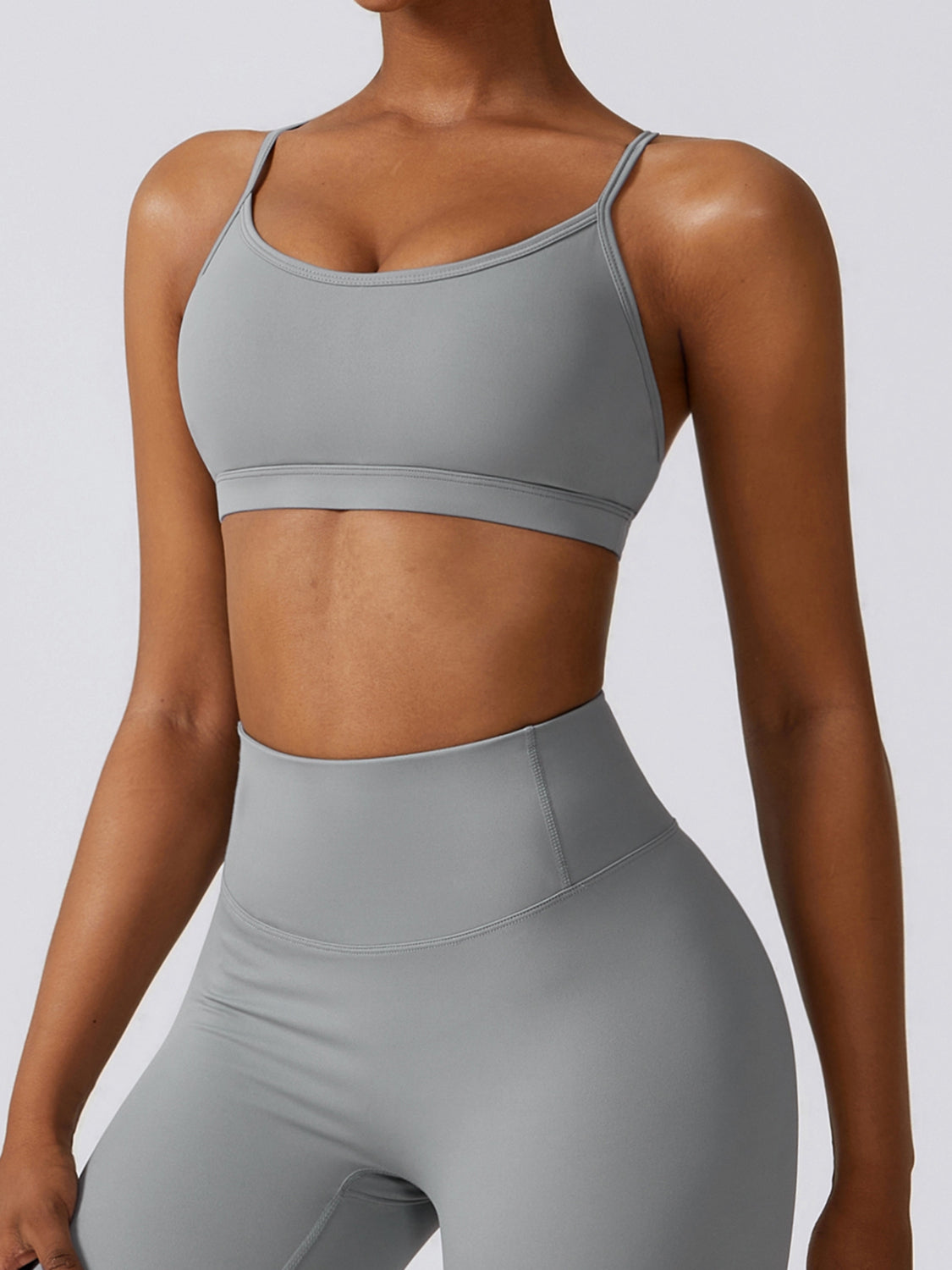 Cropped Sports Tank Top  Sunset and Swim   