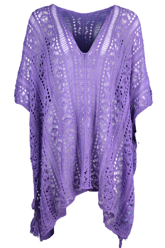 Sunset Vacation  Cutout V-Neck Cover-Up with Tassel  Sunset and Swim   