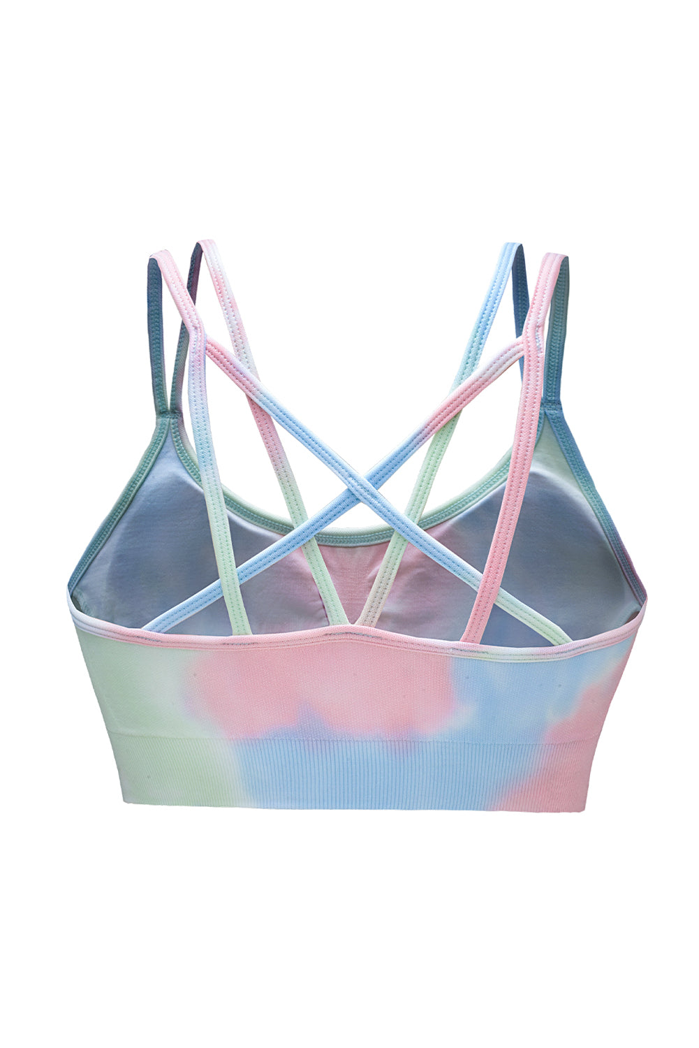 Tie-Dye  Double-Strap Sports Top  Sunset and Swim   
