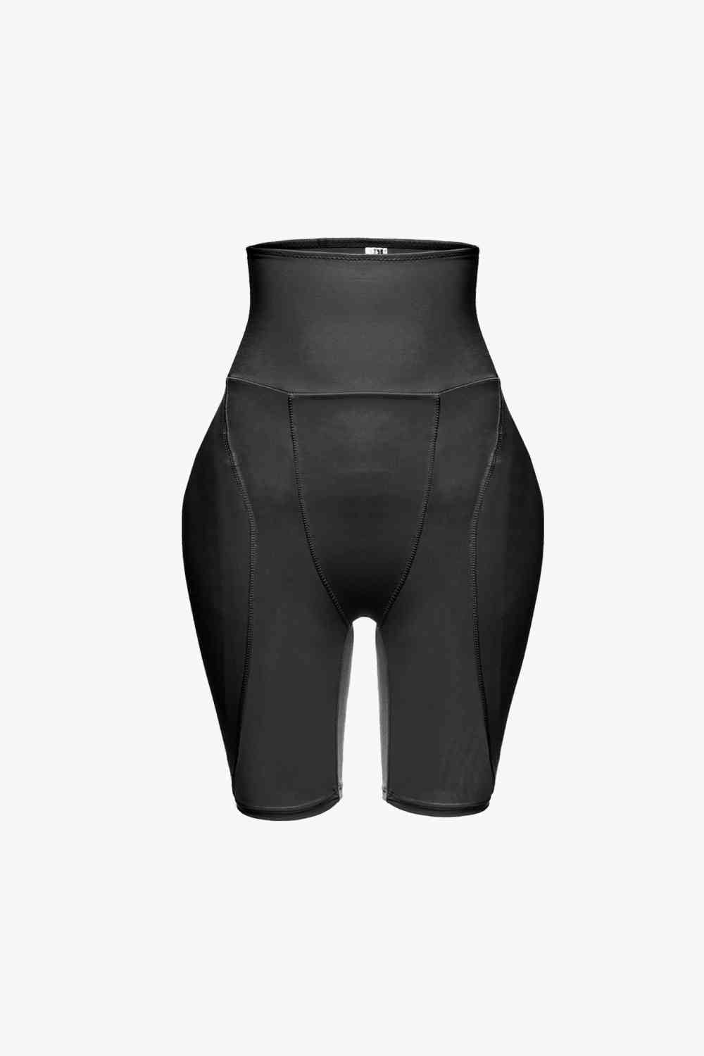 Full Size High Waisted Pull-On Shaping Shorts Sunset and Swim Black S 