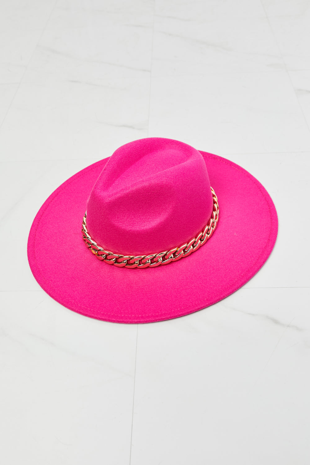 Fame Keep Your Promise Fedora Hat in Pink  Sunset and Swim   
