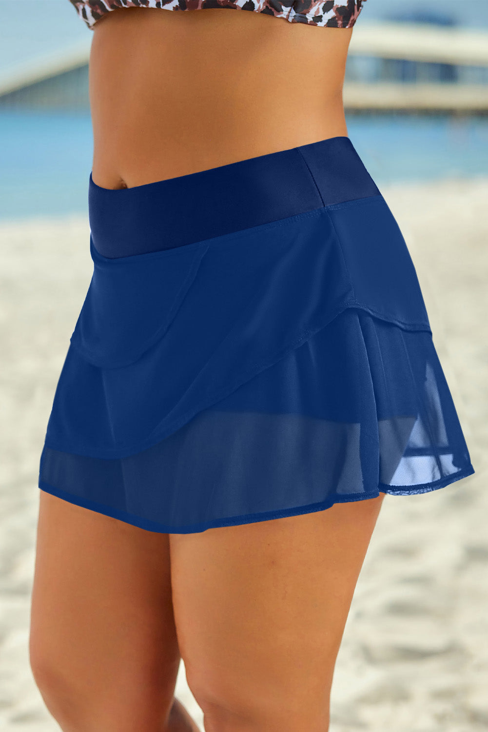 Sunset Vacation  Elastic Waist Swim Skirt Sunset and Swim   