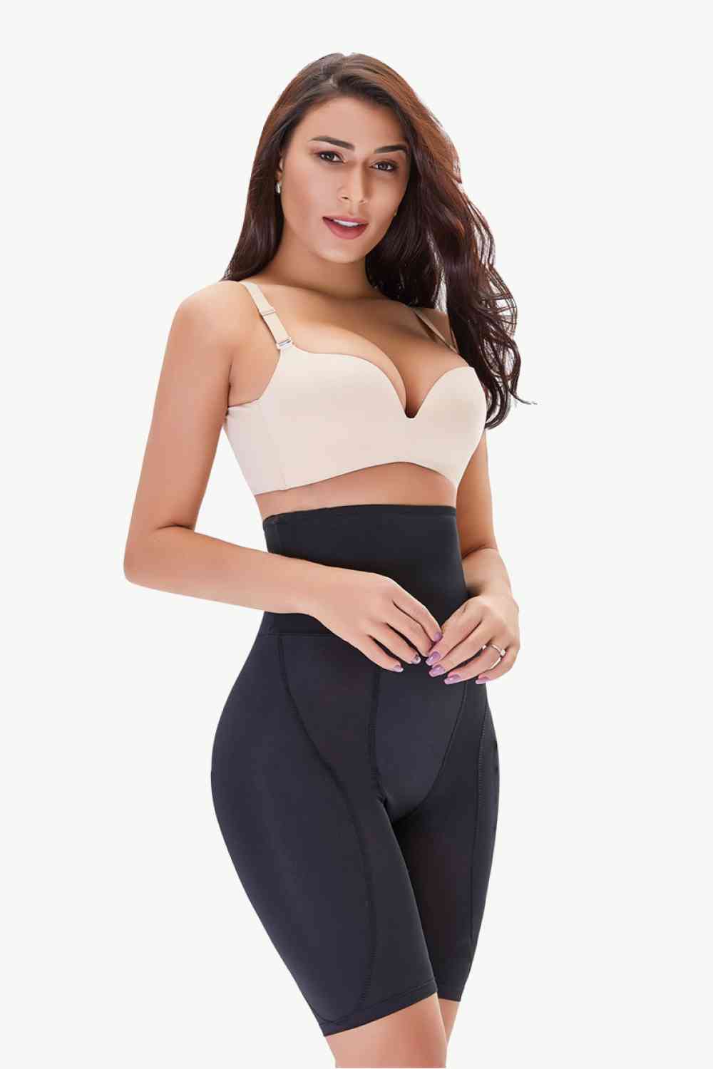 Full Size High Waisted Pull-On Shaping Shorts Sunset and Swim   