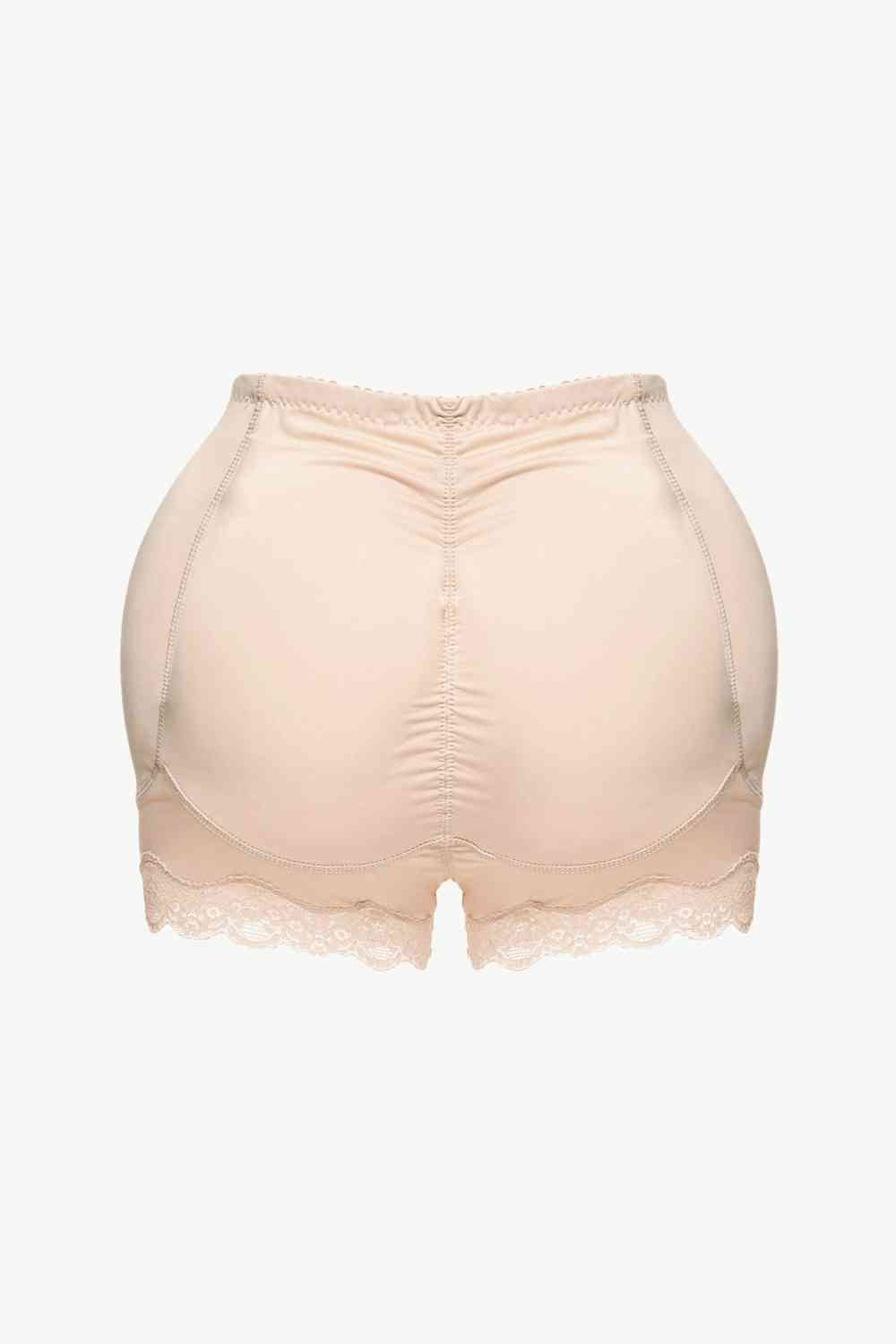 Full Size Lace Trim Shaping Shorts Sunset and Swim   