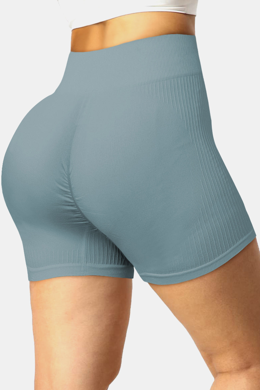 Ribbed Sports Shorts  Sunset and Swim Cloudy Blue S 