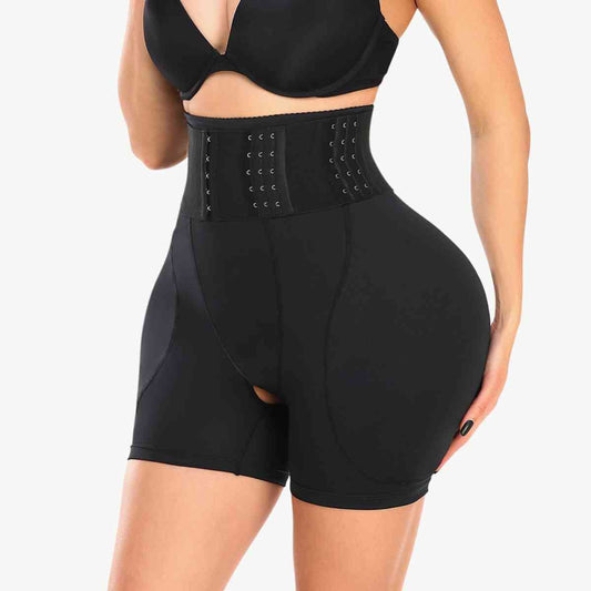 Full Size Removable Pad Shaping Shorts  Sunset and Swim Black S 