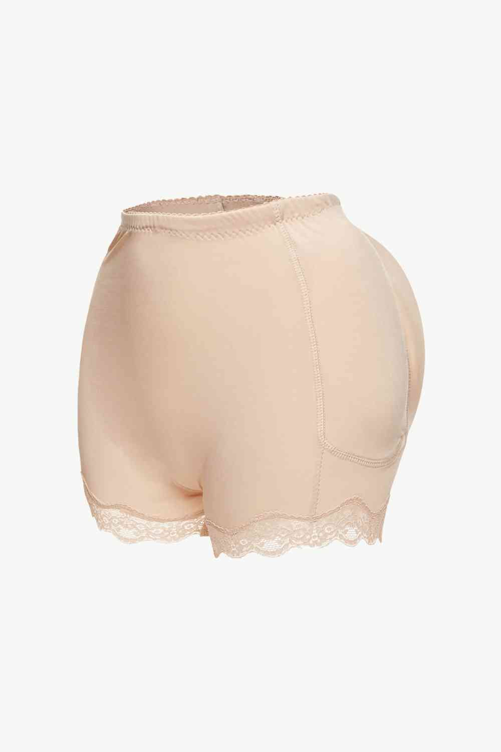 Full Size Lace Trim Shaping Shorts Sunset and Swim   