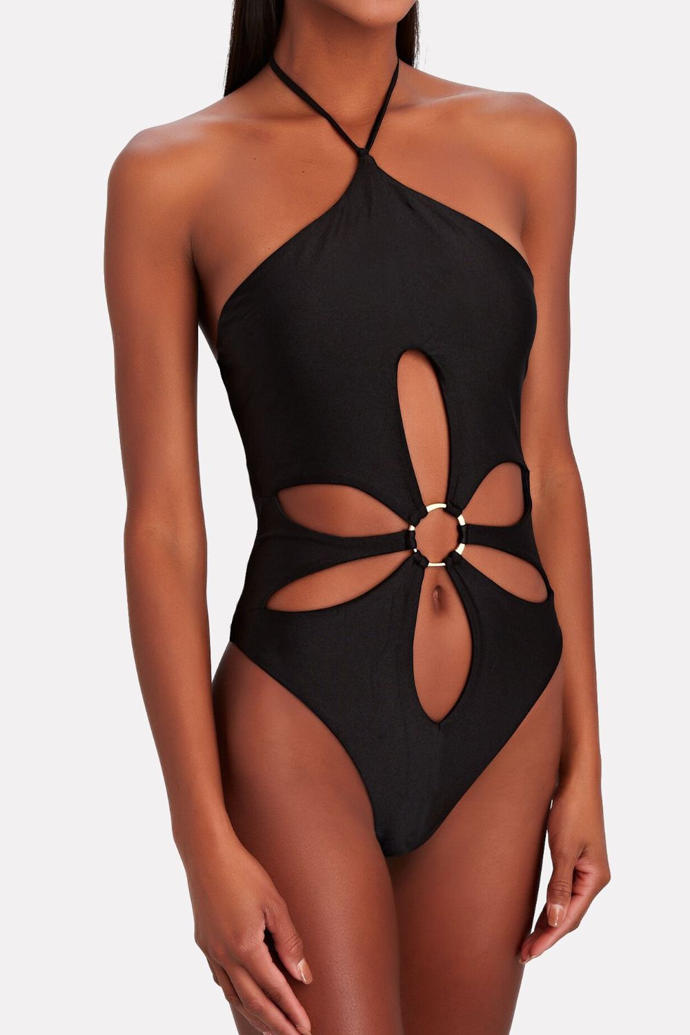 Ring Detail Cutout One-Piece Swimsuit  Sunset and Swim   