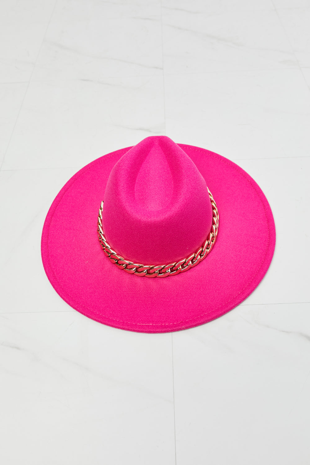 Fame Keep Your Promise Fedora Hat in Pink  Sunset and Swim   