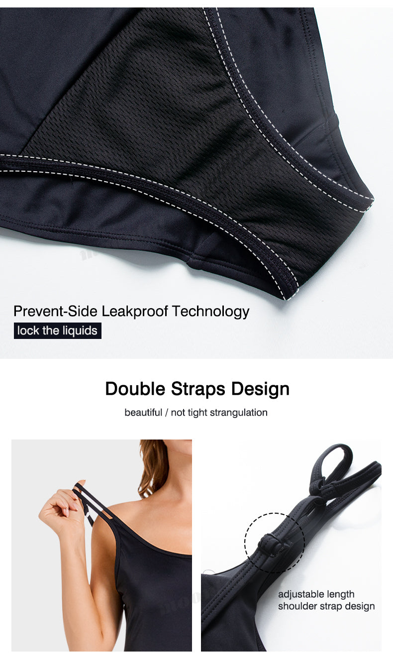 SecureSwim® Period Swimwear Adjustable Straps One Piece Swimsuit Bathing  Suit