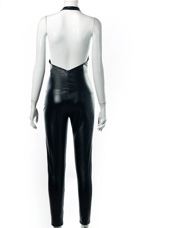 The Ultimate Sexbomb Leather Jumpsuit  Sunset and Swim   