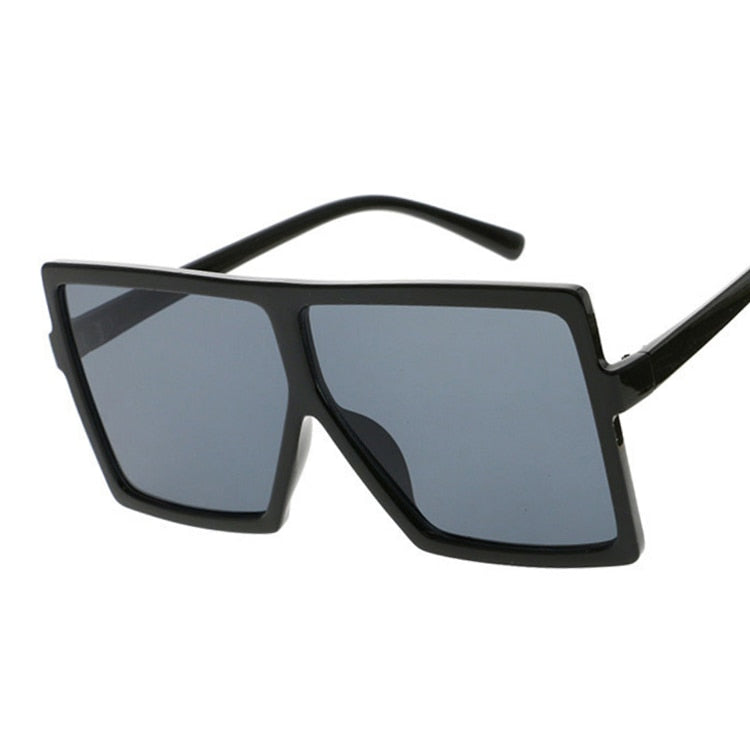 Island Goddess Shades Square Sunglasses for Women UV 400  Sunset and Swim Bright Black  