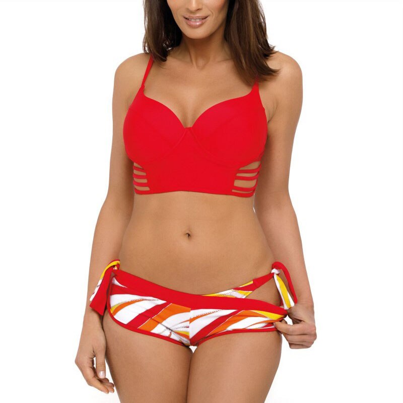 New Push Up Striped Shorts DD+ Bikini  Sunset and Swim new red tankini sets S 