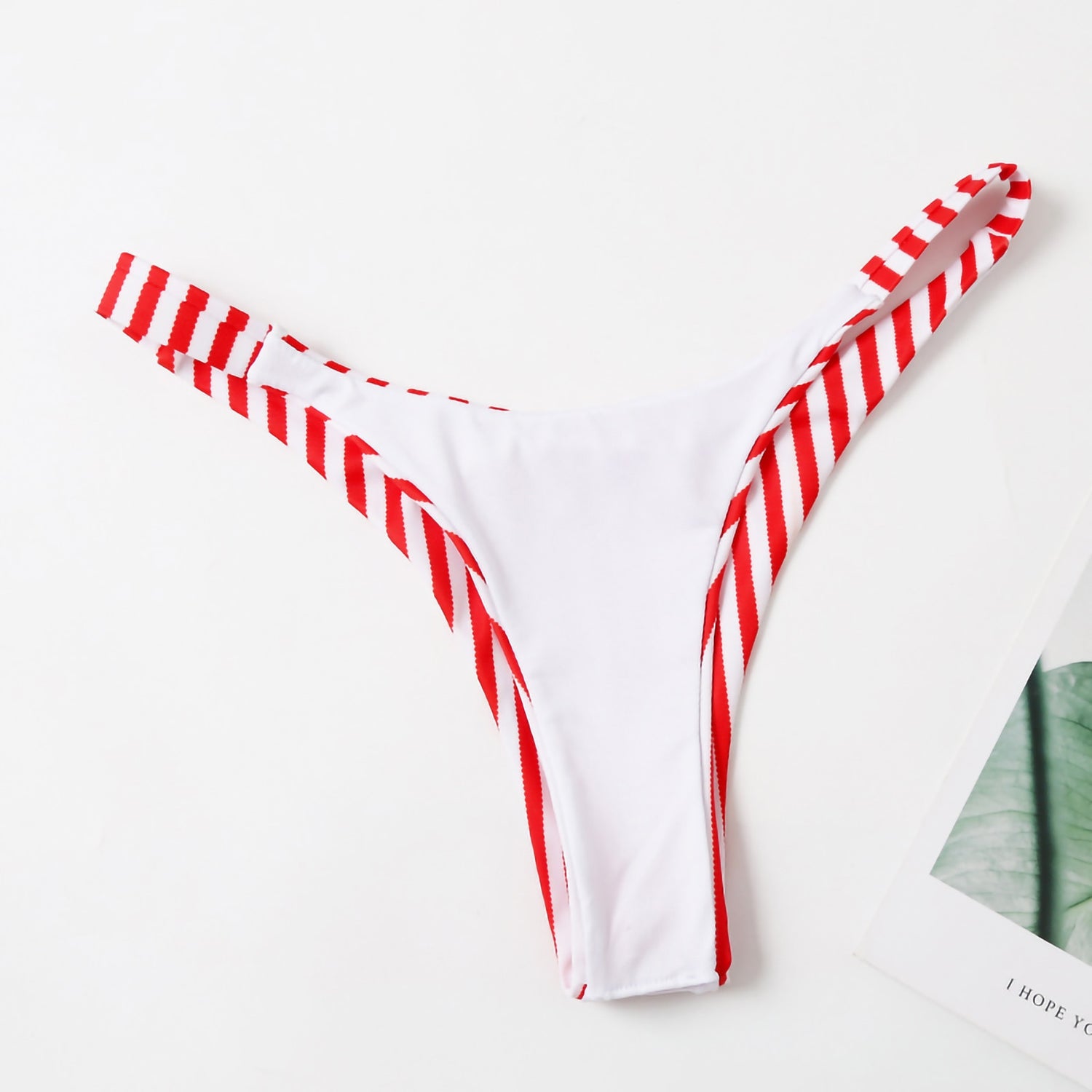 Sksloeg Womens Thongs Bikini Cheeky Bottom American Flag Printed G
