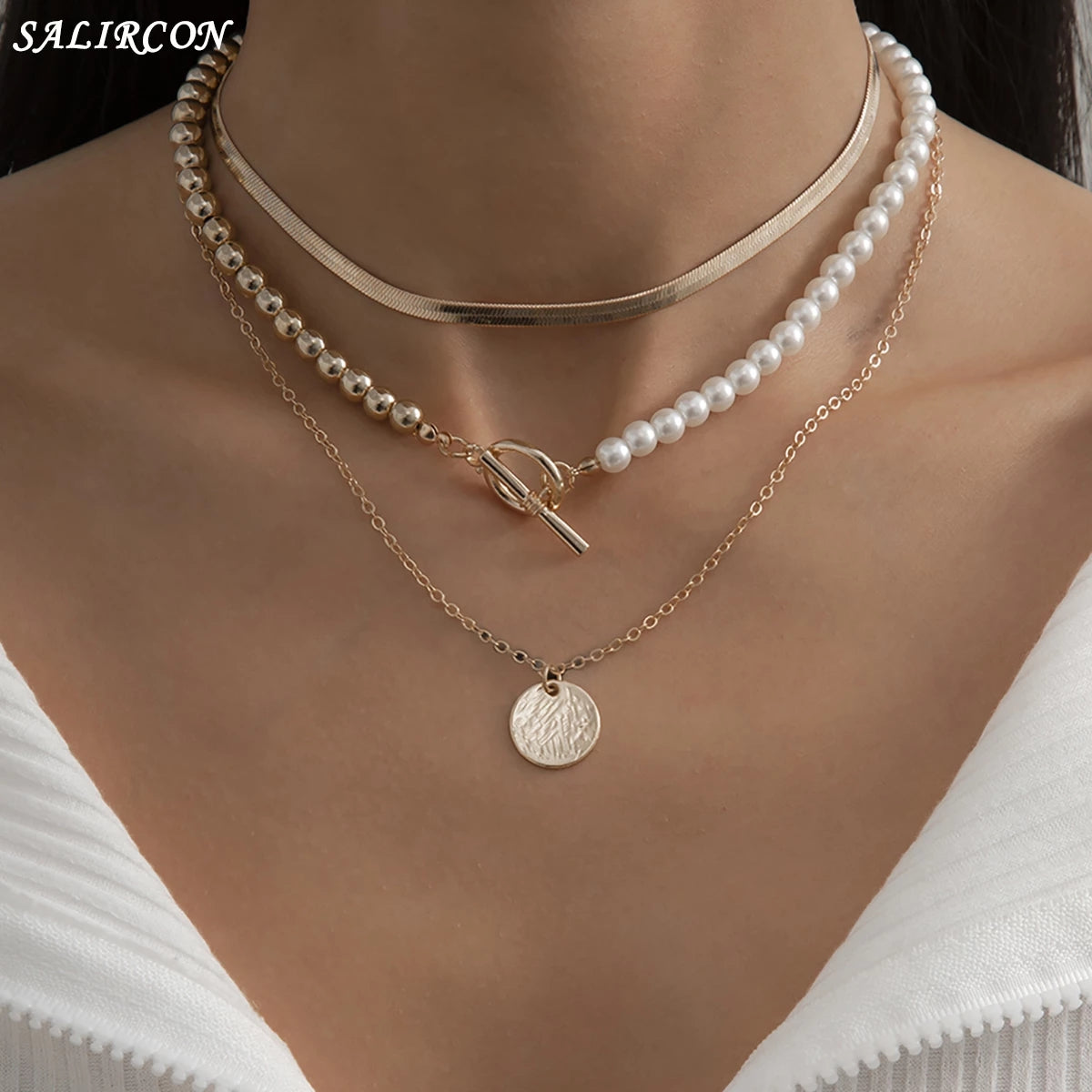 Salircon Layered Necklace
