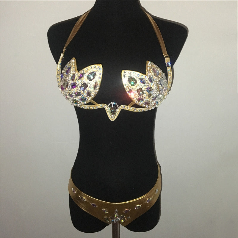 Ibiza Crystal Queen Diamonds Bikini  Sunset and Swim   