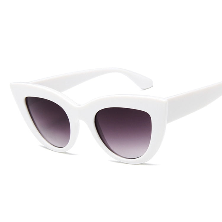 Diamond Oasis Cat Eye Sunglasses UV400  Sunset and Swim WhiteGray  